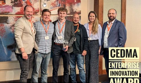 The Databricks team with the 2025 Innovation Award